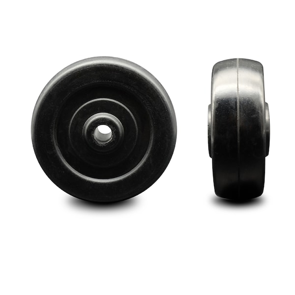 SCC - 3" Hard Rubber Wheel Only - 3/8" Bore - 275 lbs Capacity